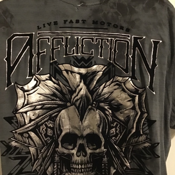 🔥SALE! AFFLICTION,NWOT, see pics, new cond. tye-dye, awesome graphics 🔥🔥 - Picture 7 of 11